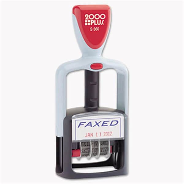 Consolidated Stamp 2000 PLUS Two-Color Word Dater- Faxed- Self-Inking 11032 - main